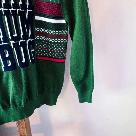 Cat & Jack "Bah Humbug" Ugly Christmas Sweater (Size L) - Picture 4 of 6